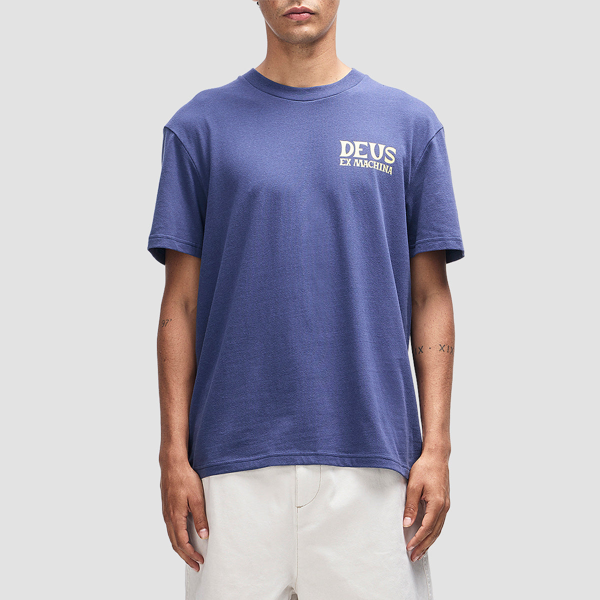 Deus Chinook T-Shirt Mechanic Blue