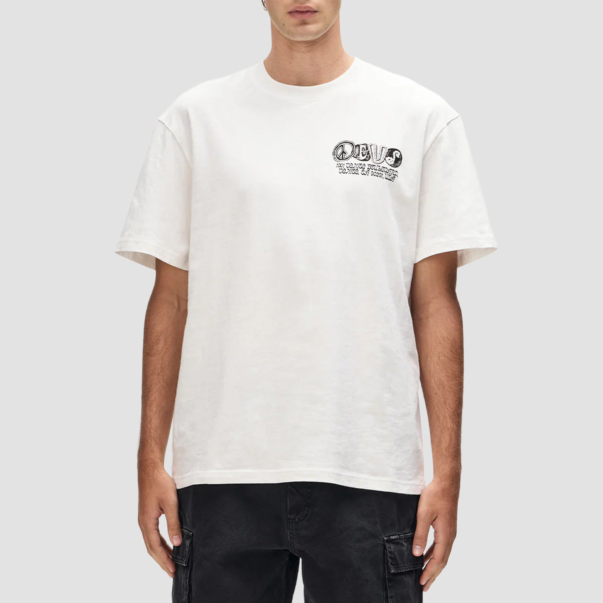 Deus Labyrinth T-Shirt Vintage White