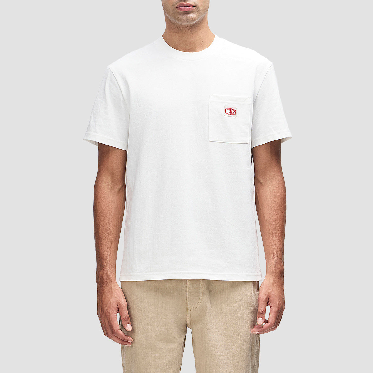 Deus Parts & Service Pocket T-Shirt Vintage White