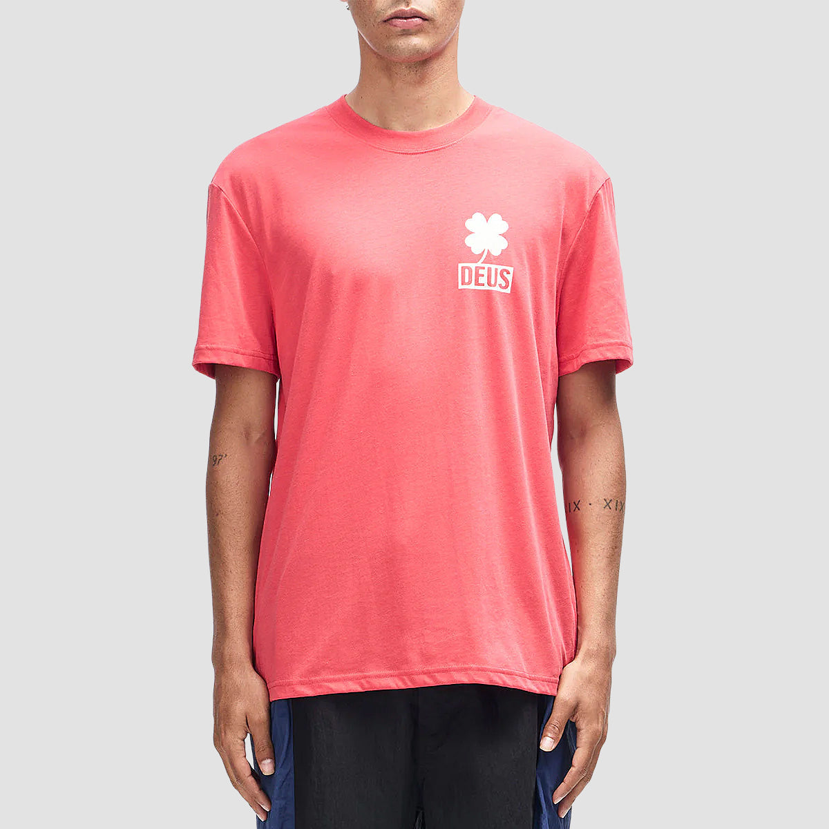 Deus Quad T-Shirt Melon Red