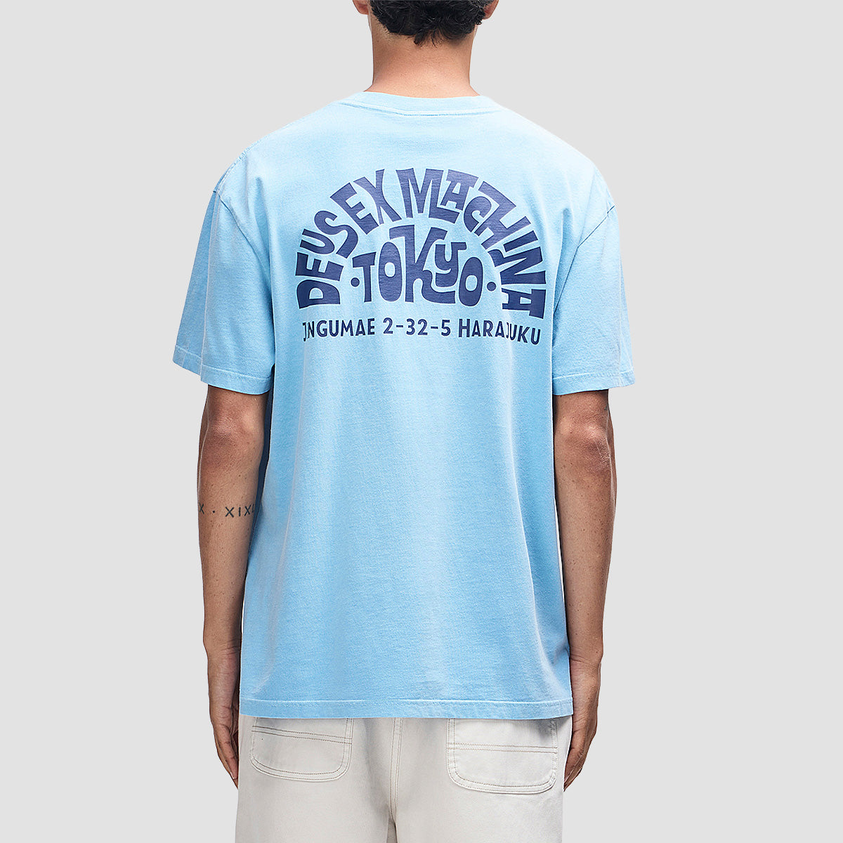 Deus Tokyo Address T-Shirt Bonnie Blue