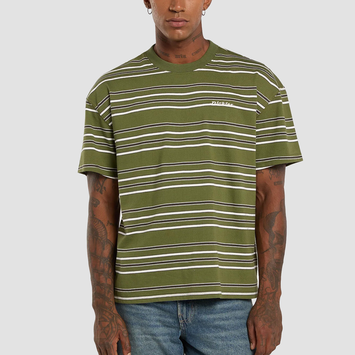 Dickies East Liberty Stripe T-Shirt Cypress