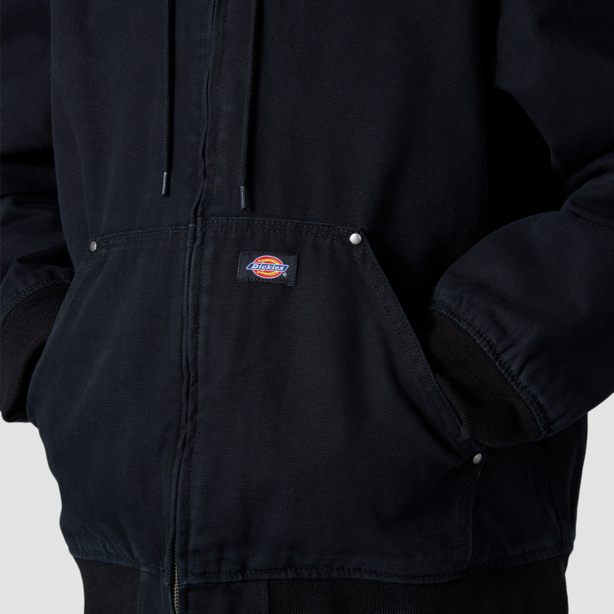 Dickies Hilham Hooded Canvas Jacket Black