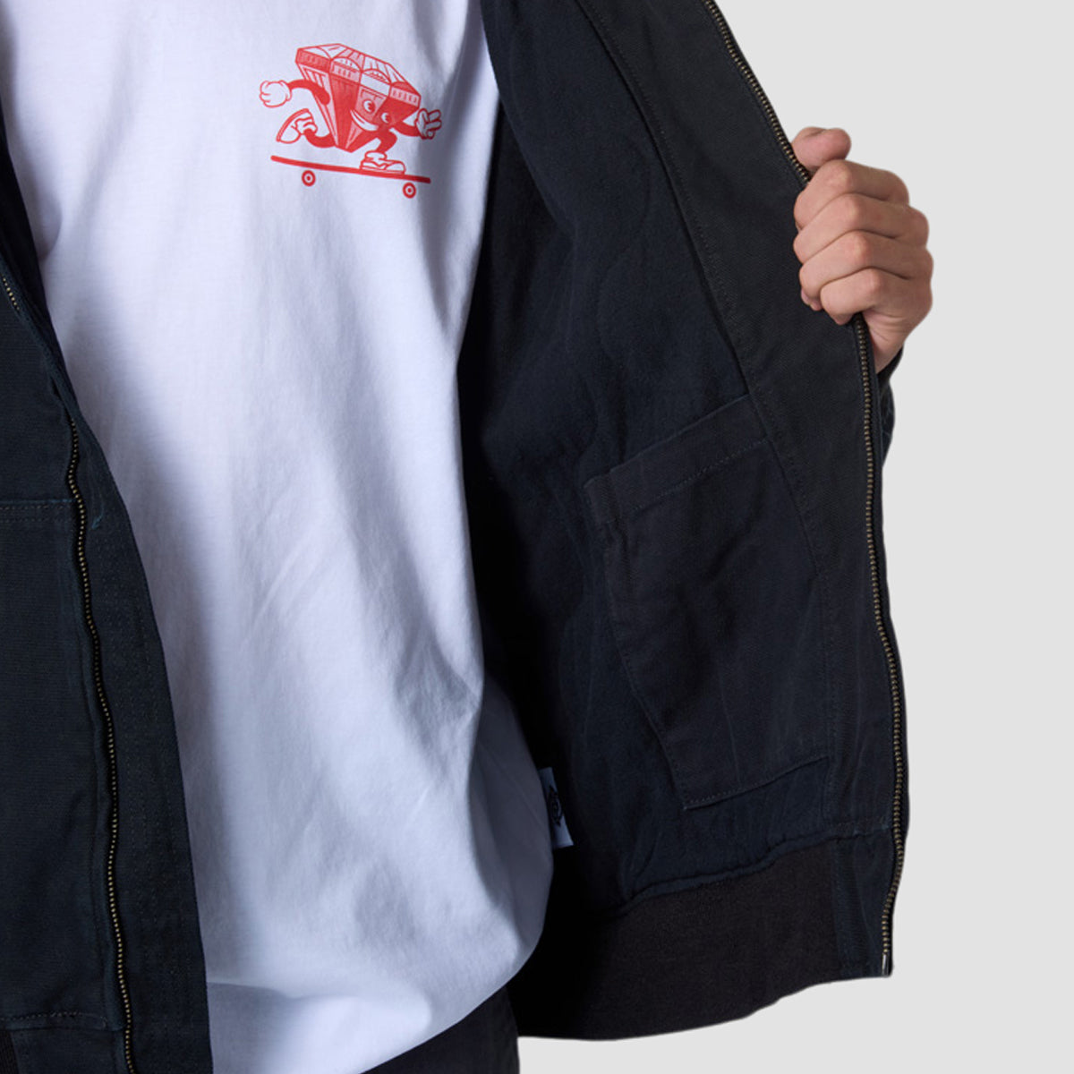 Dickies Hilham Hooded Canvas Jacket Black
