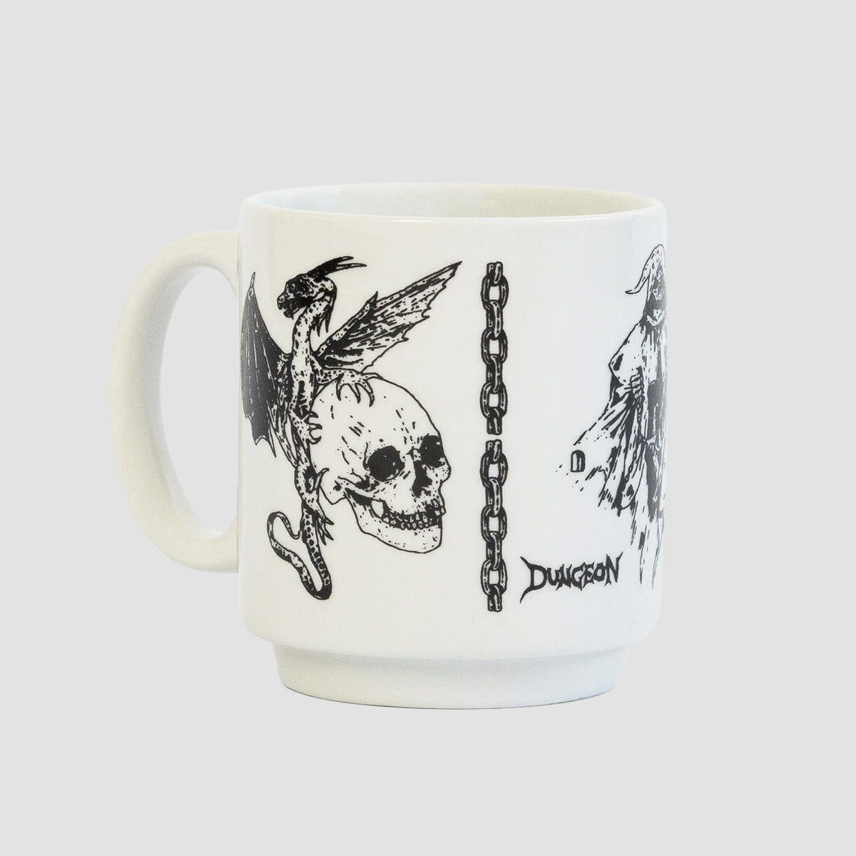 Dungeon Dragon Lies Bleeding Mug White