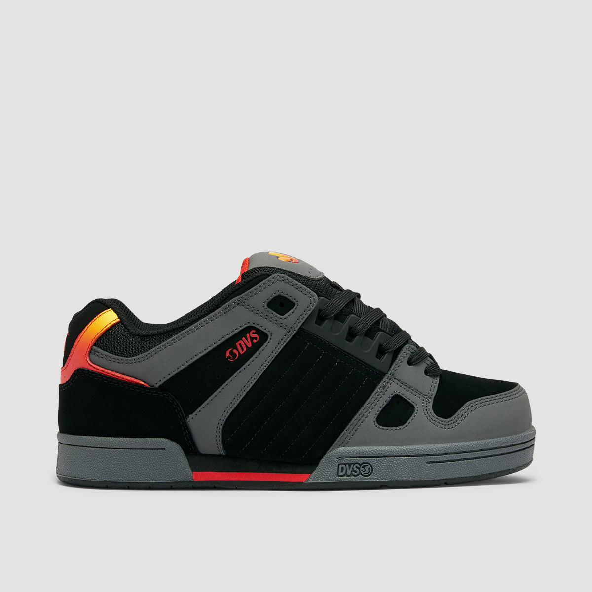 DVS Celsius Shoes Charcoal/Black/Red Nubuck