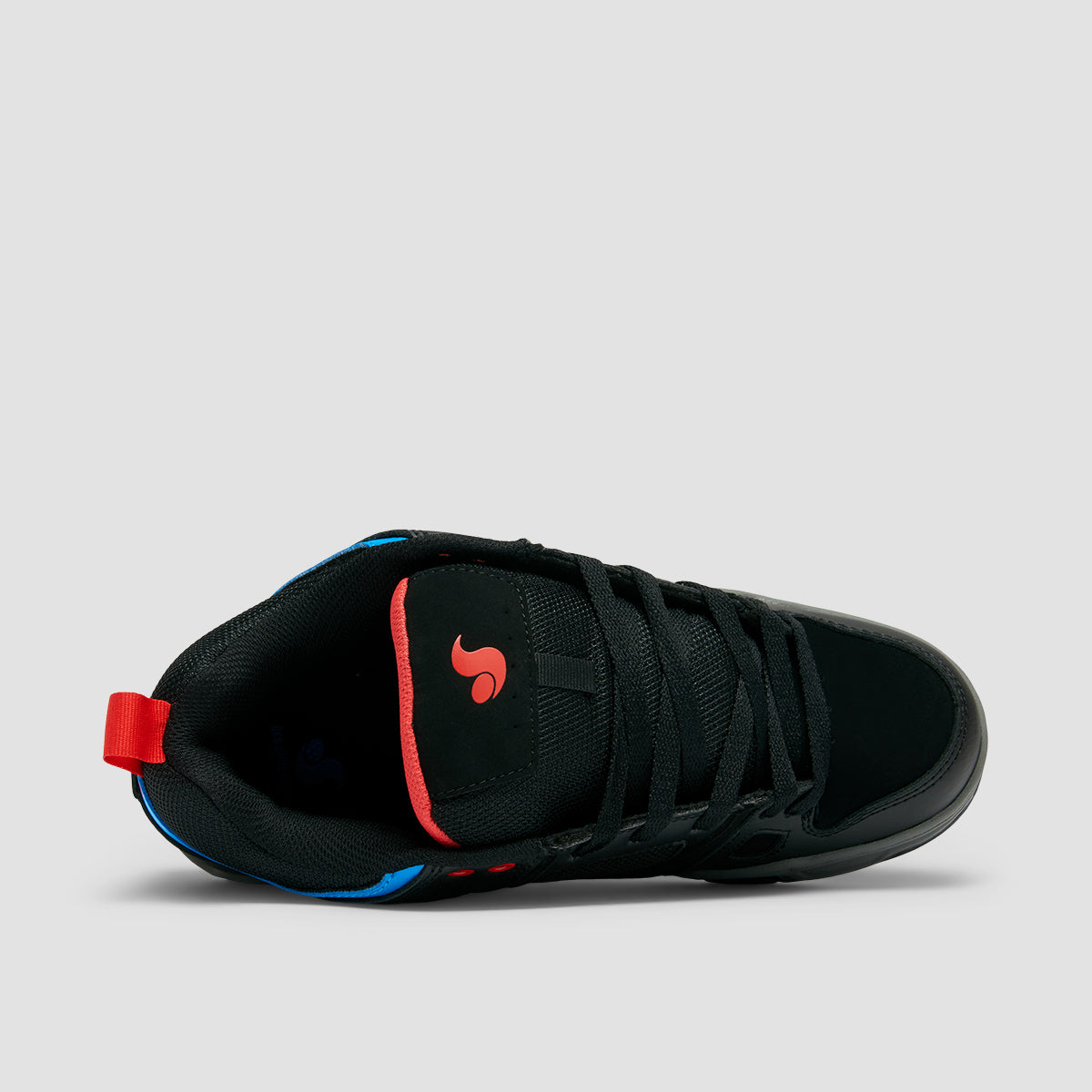 DVS Gambol Shoes - Black/Fiery Red/Blue Nubuck