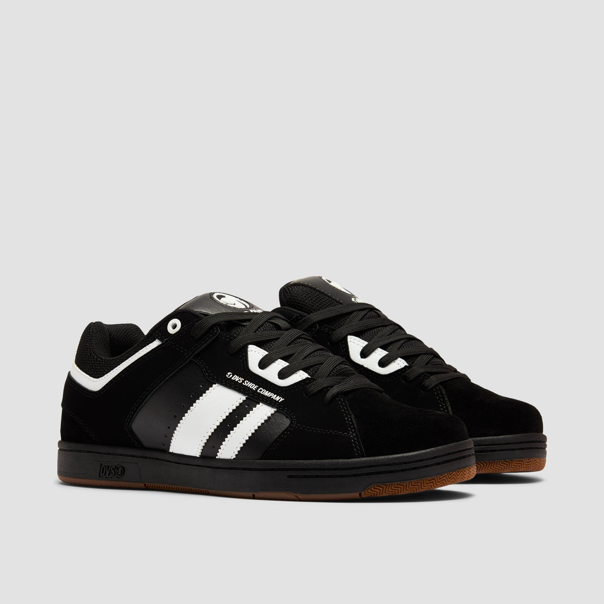 DVS Tactic Shoes - Black/White/Black Nubuck