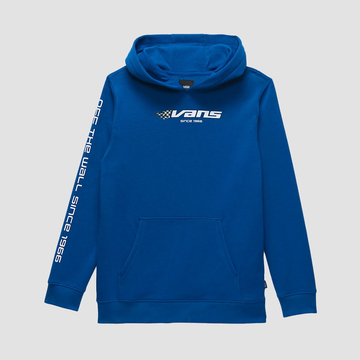 Vans Reflective Checkerboard Flame Pullover Hoodie True Blue - Kids