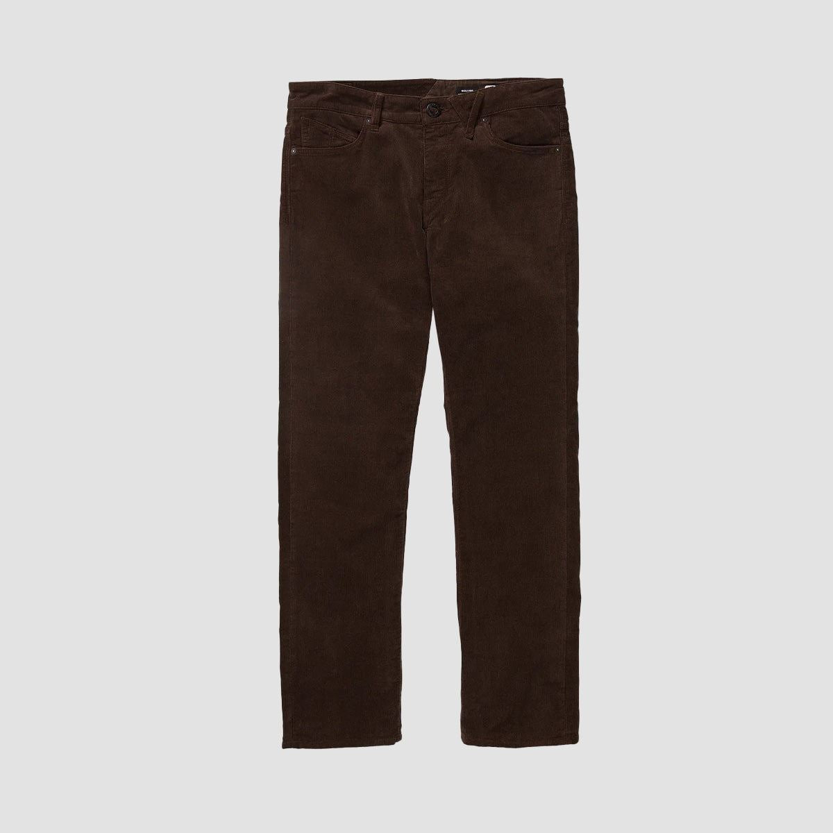 Volcom Solver 5 Pocket Corduroy Pants Dark Brown