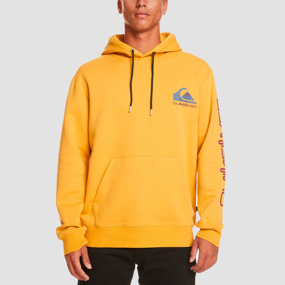 Quiksilver Omni Logo Pullover Hoodie Mustard