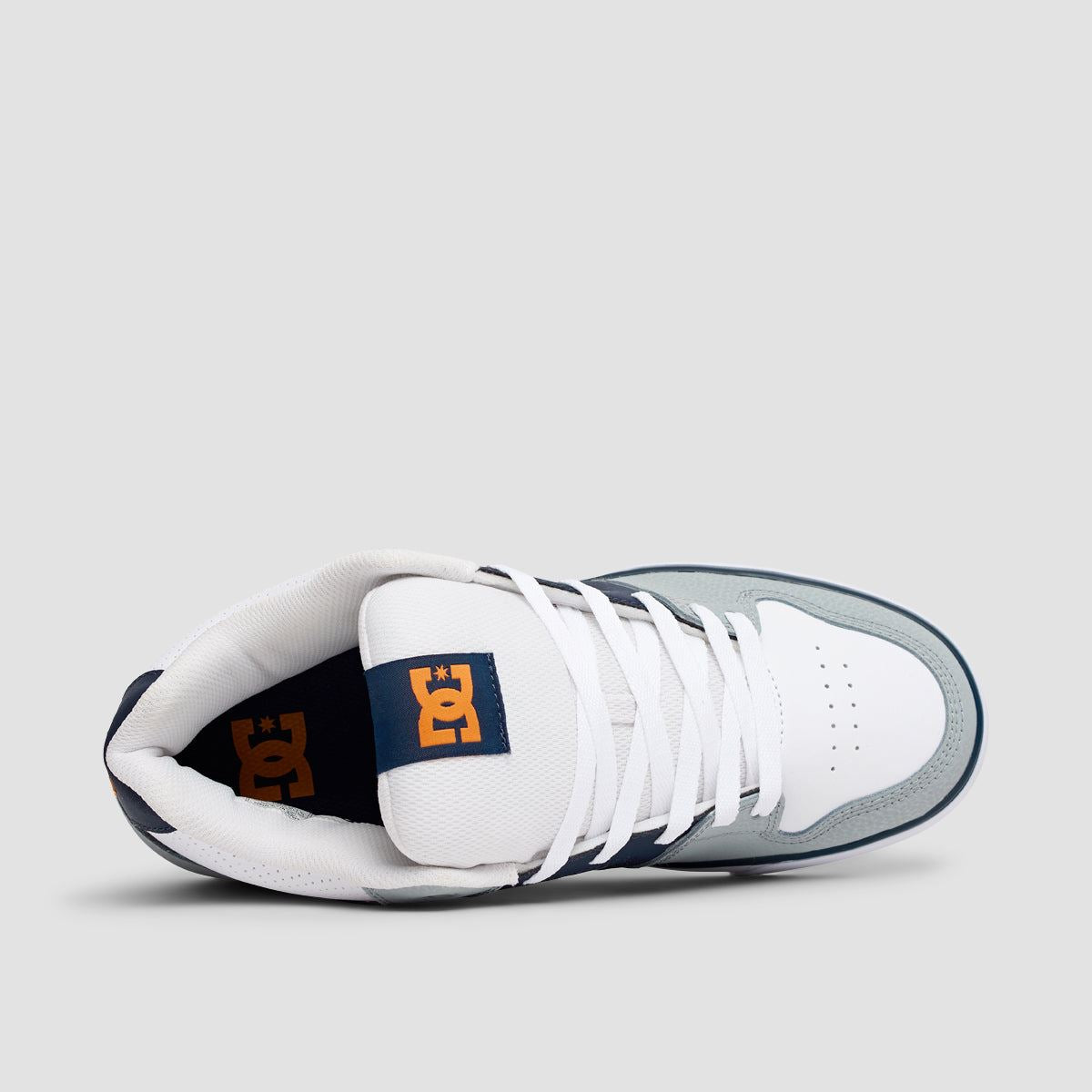 DC Pure Mid Shoes - White/Grey/Orange