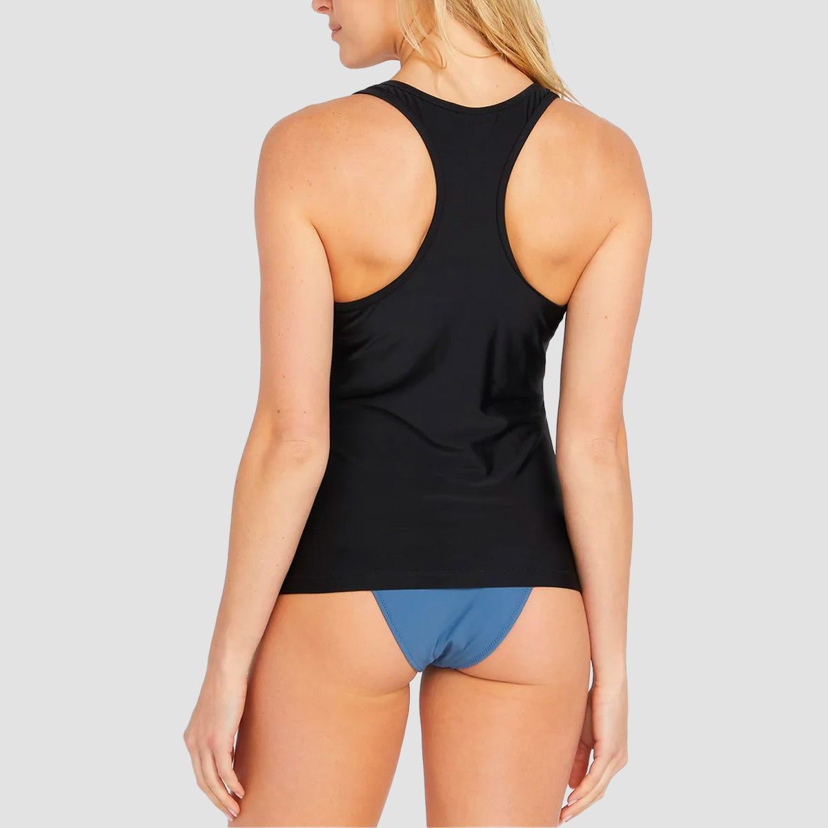 Volcom Simply Core Tankini Swim Top Black - Womens