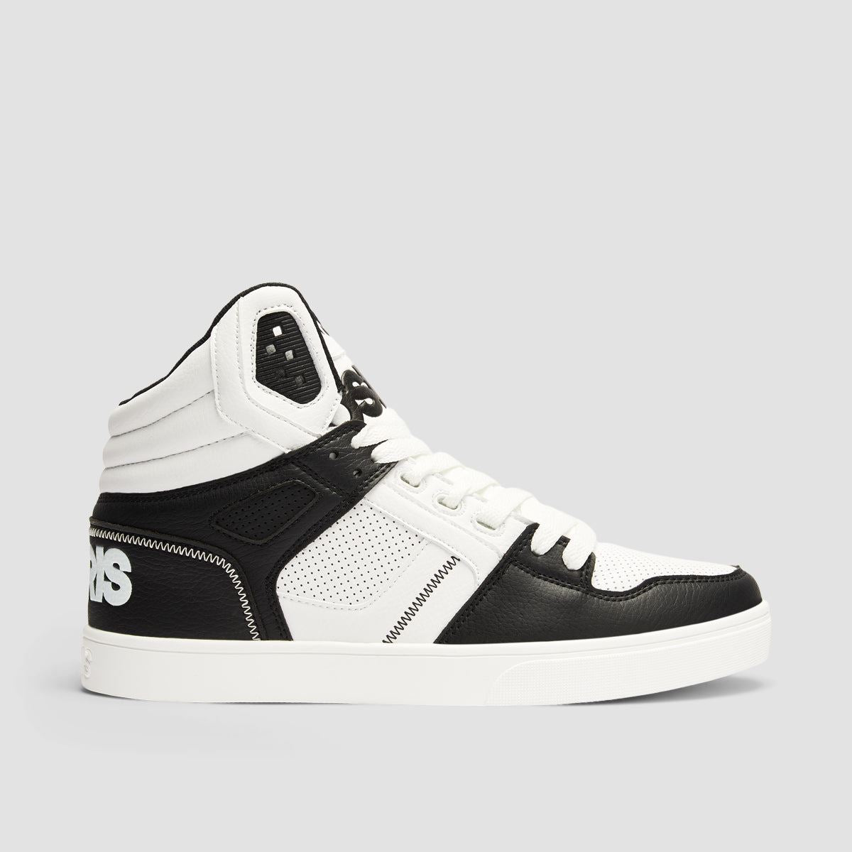 Osiris Clone High Top Shoes Black/White/Black