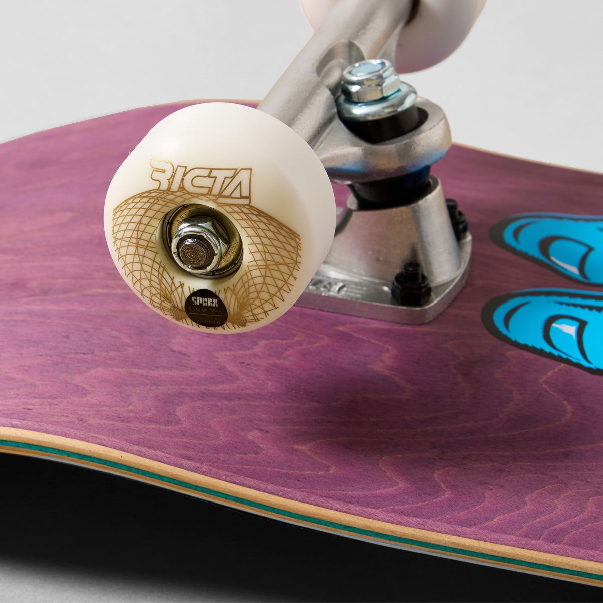 Santa Cruz Screaming Hand Skateboard Purple - 8.375"