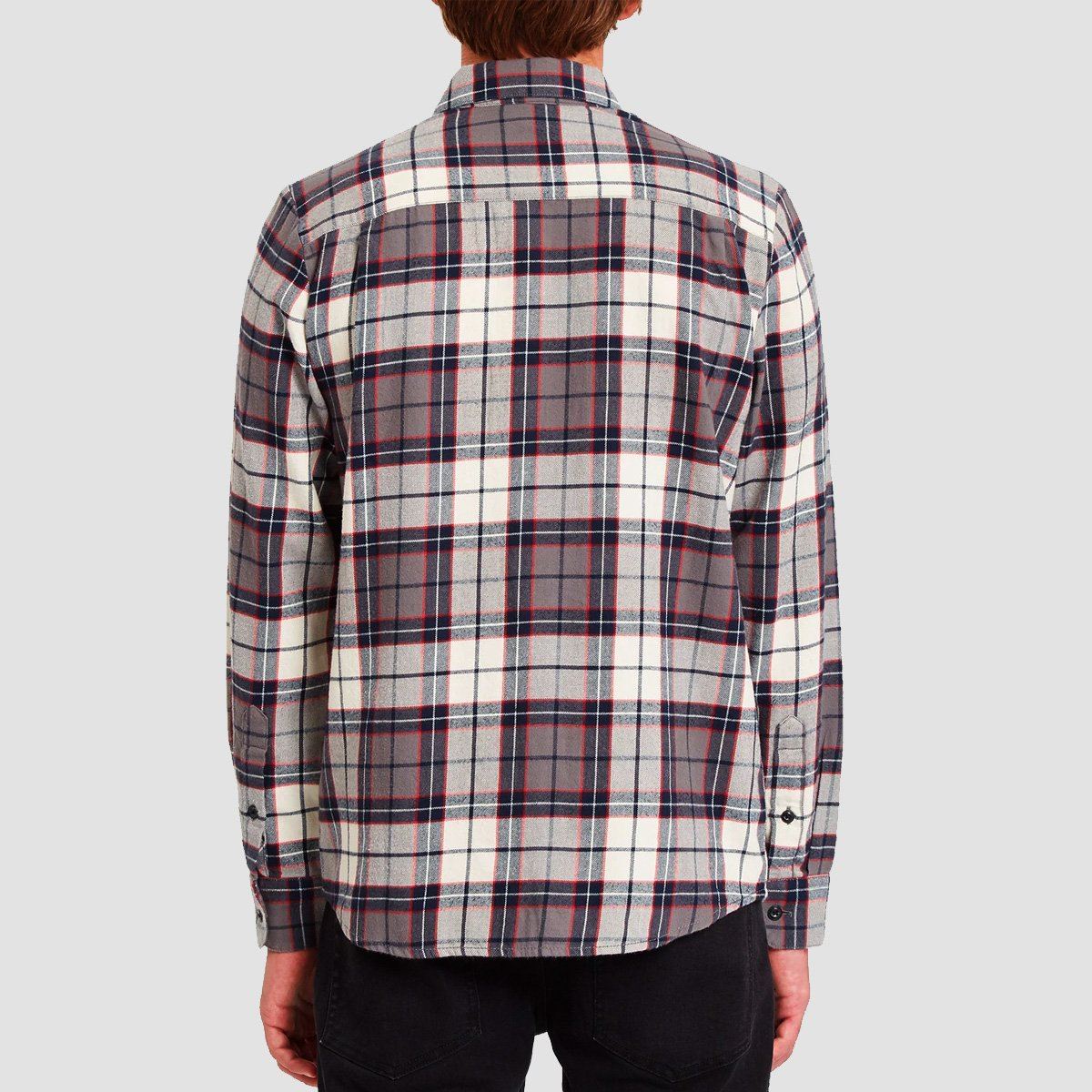 Volcom Caden Plaid Longsleeve Shirt Bleached Sand