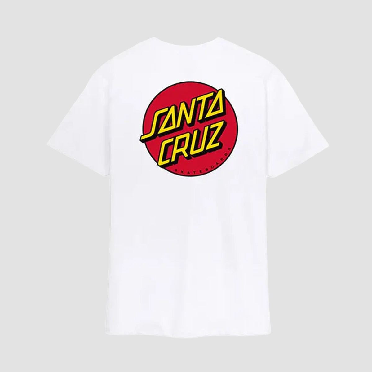 Santa Cruz Classic Dot Chest T-Shirt White
