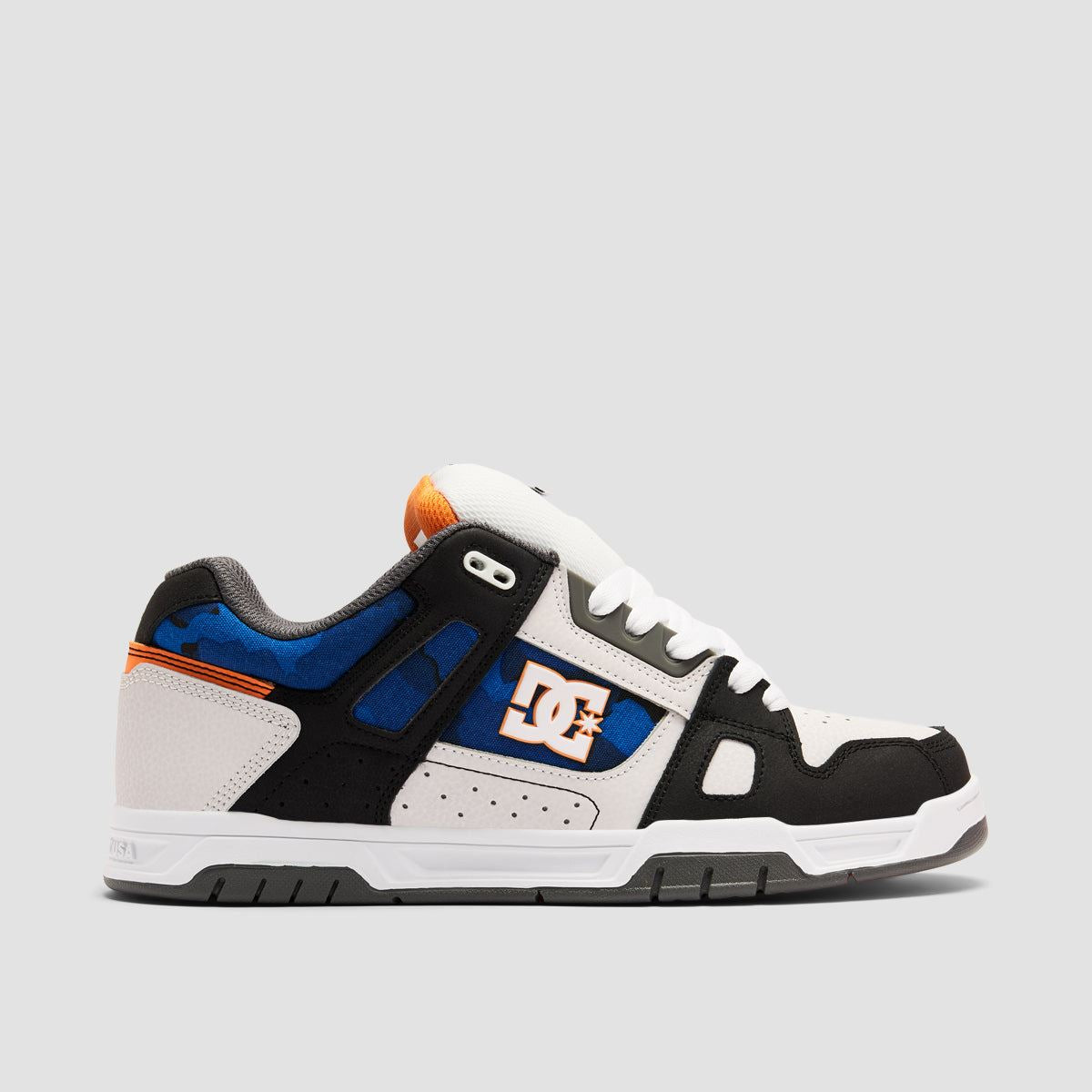 DC Stag Shoes - White/Black/Orange