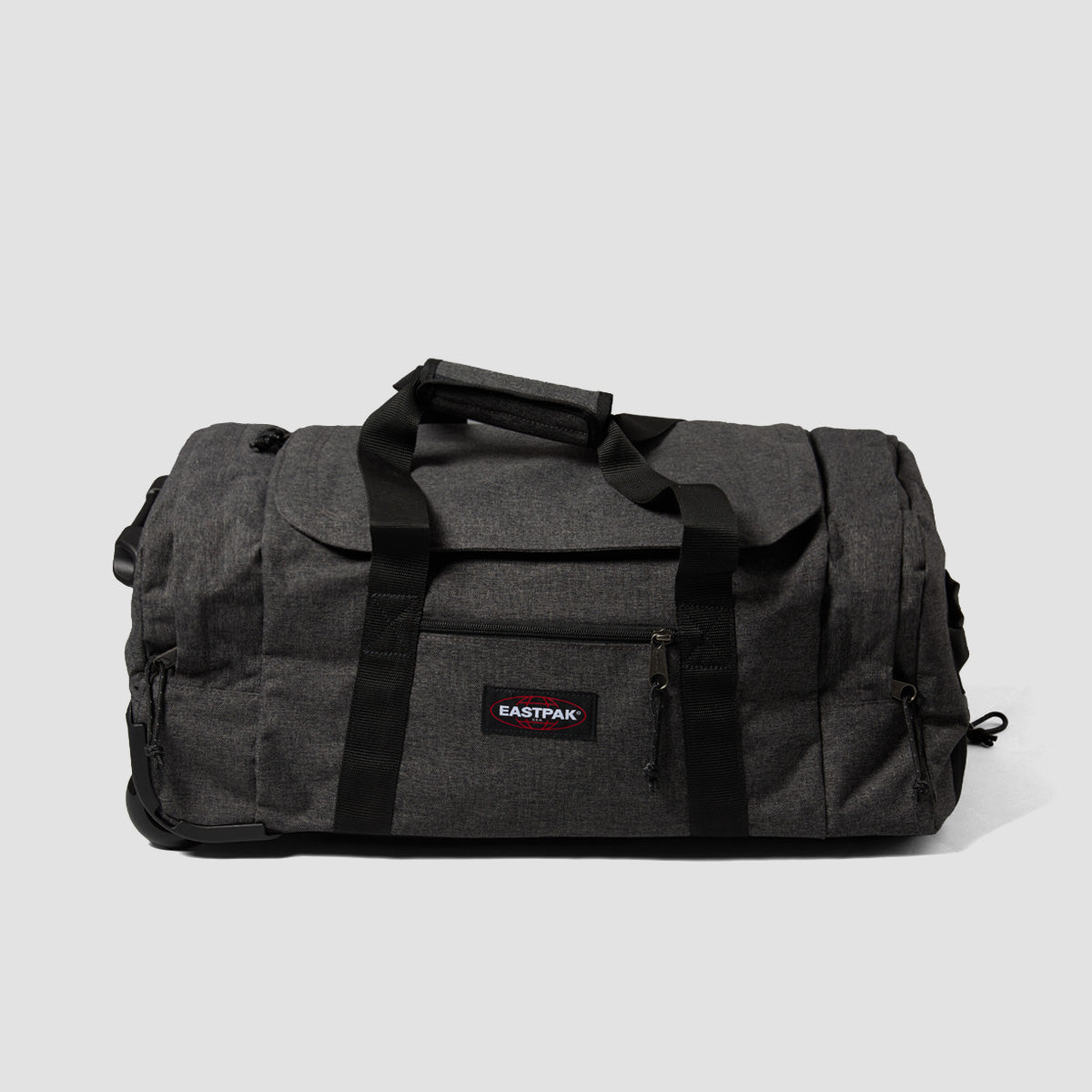 Eastpak Leatherface S + 41L Wheeled Duffle Bag Black Denim