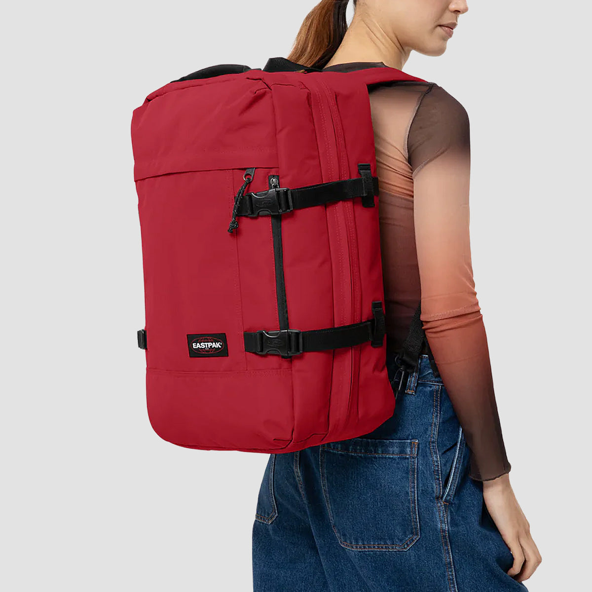 Eastpak Travelpack 42L Cabin Bag Backpack Scarlet Red