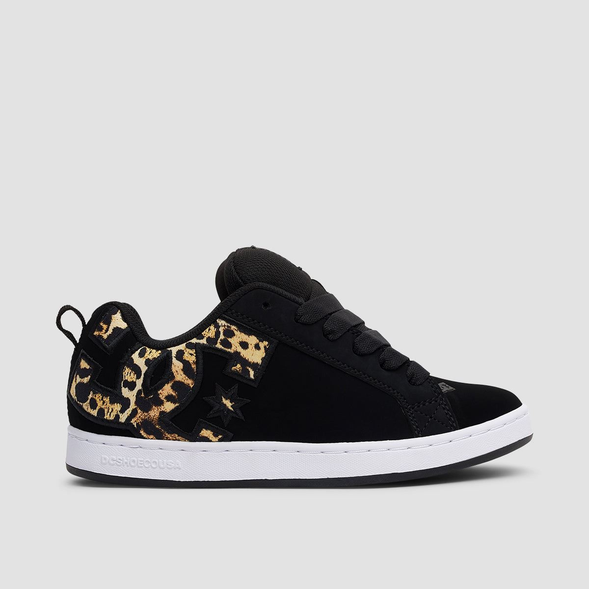 DC Court Graffik Shoes Black/M Gold Womens