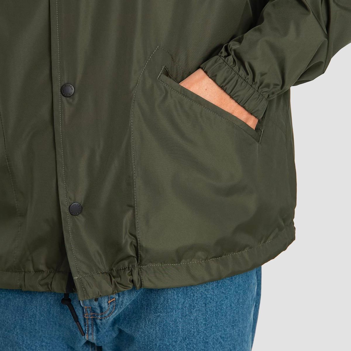 Volcom Skate Vitals Coaches Jacket Squadron Green