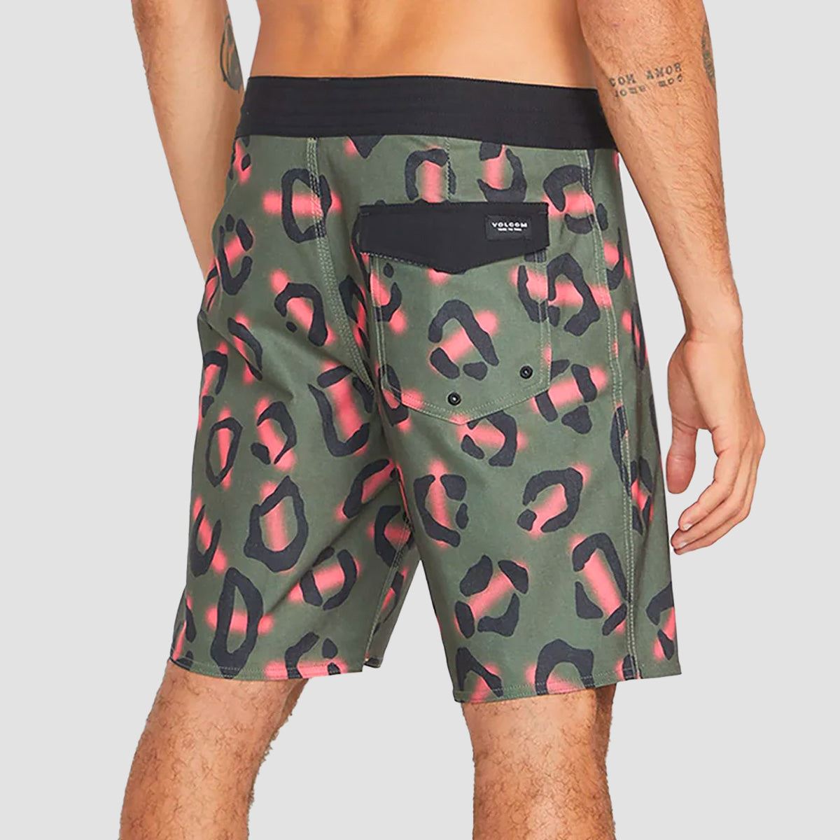 Volcom Stone Party Animals Stoney 19" Boardshorts Military