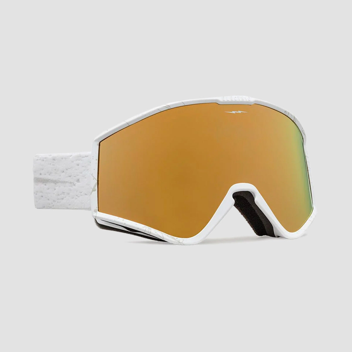 Electric Kleveland Small Snow Goggles Matte Speckled White/Gold Chrome With Bonus Lense