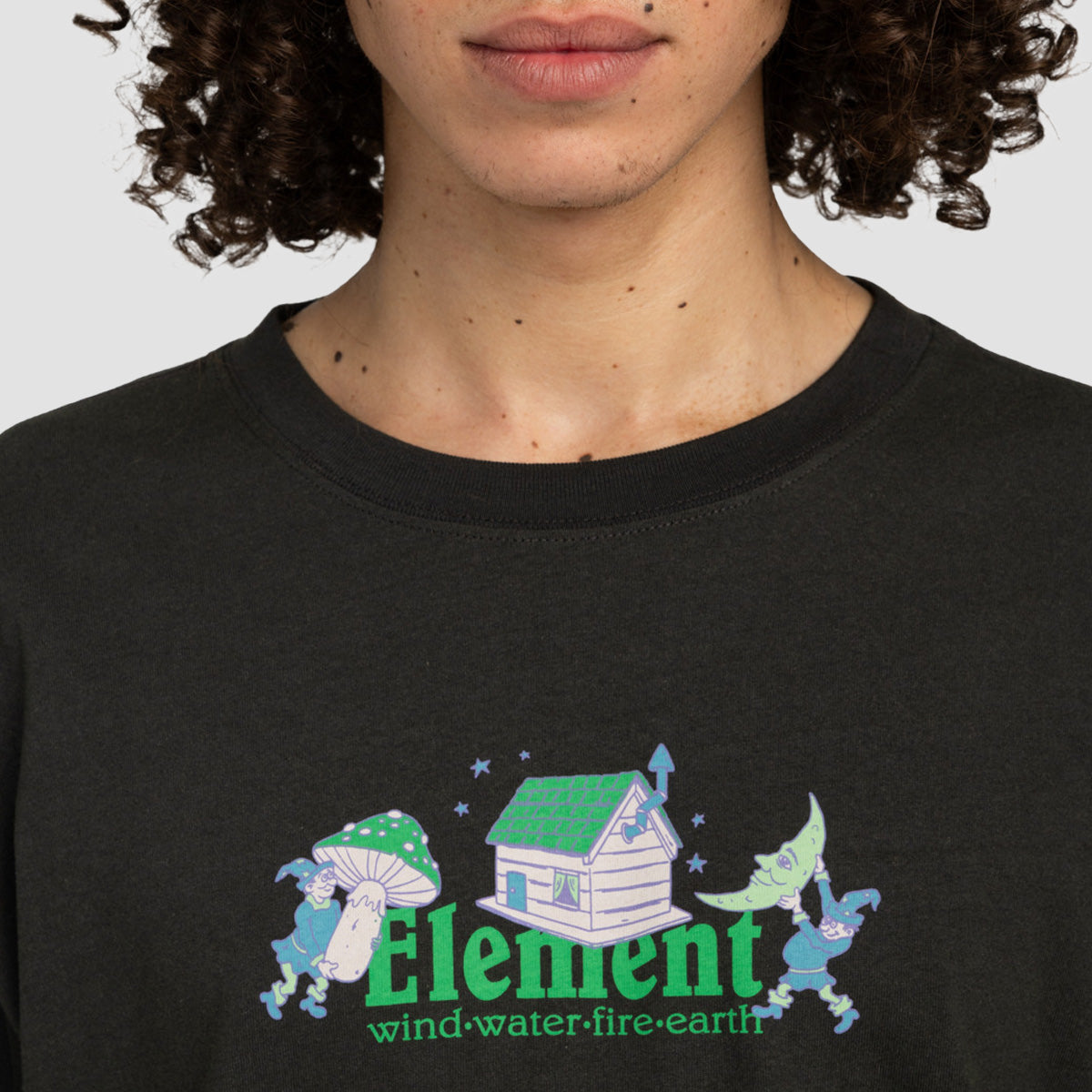 Element Dreamhouse Longsleeve T-Shirt Off Black