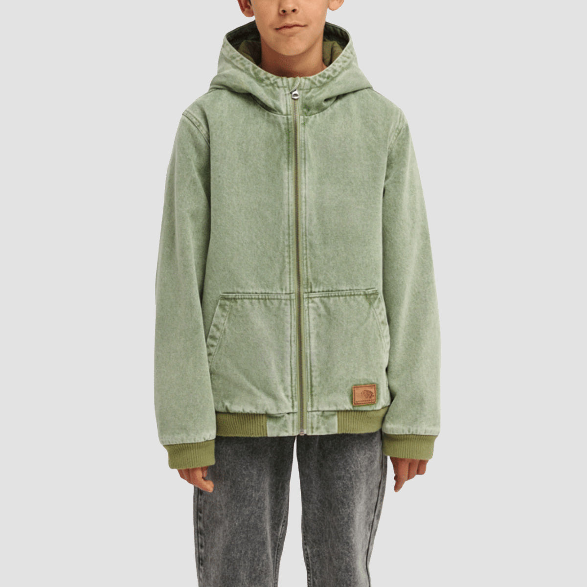 Element Dulcey Denim Color Bomber Jacket Deep Forest - Kids