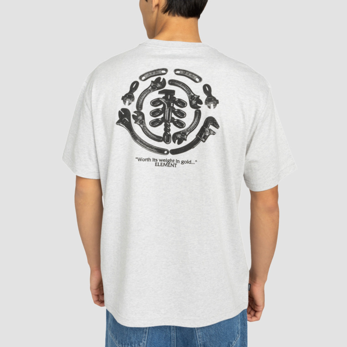 Element Iron Works T-Shirt Mid Grey Heather