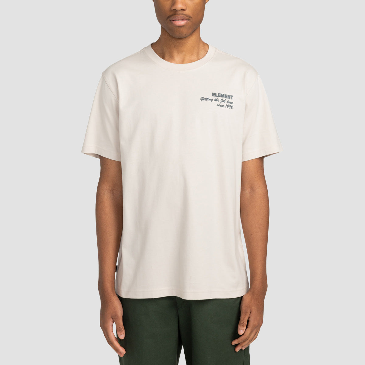 Element Job Done T-Shirt Oat Milk