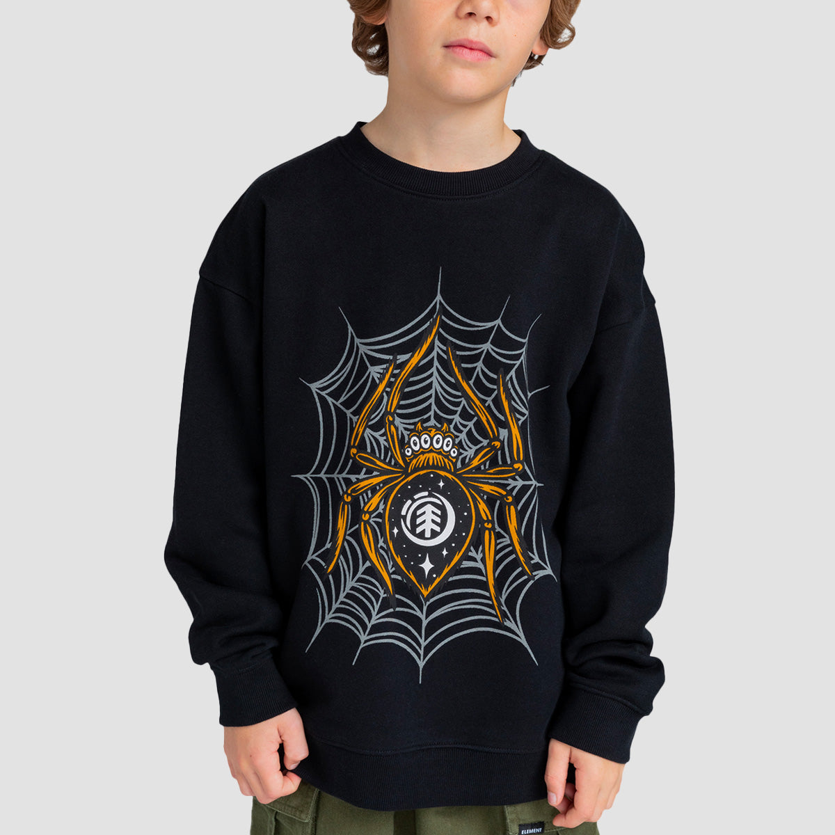 Element Nocturnal Spider Crew Sweat Flint Black - Kids