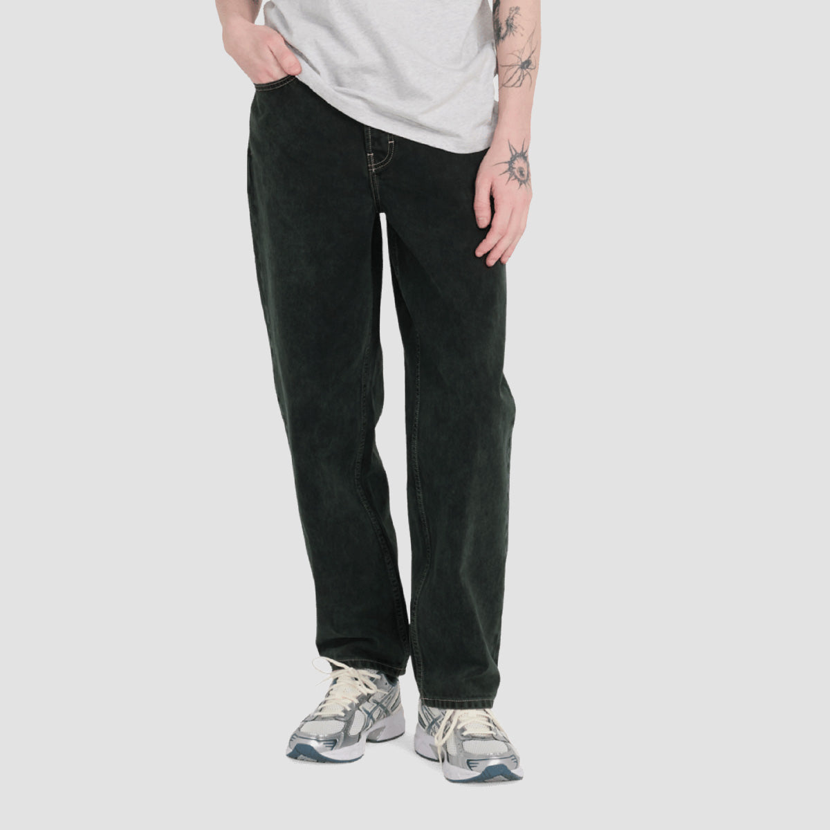 Element Relax 5 Relaxed Fit Jeans Black Green Tint