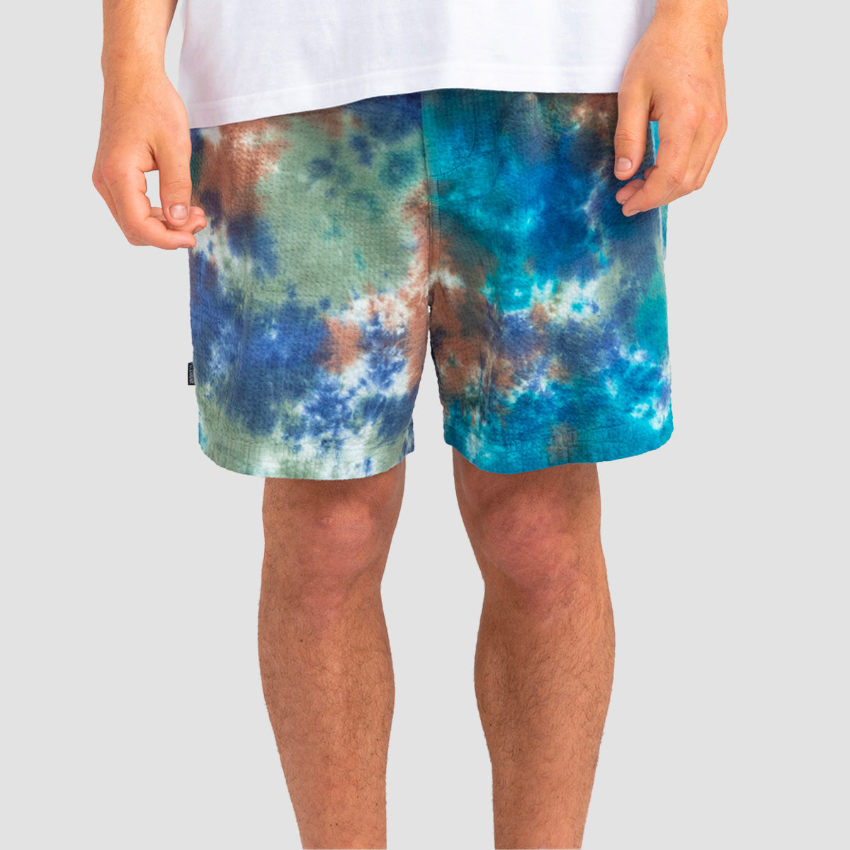 Element Wander Tie Dye 18" Shorts Dark Magma