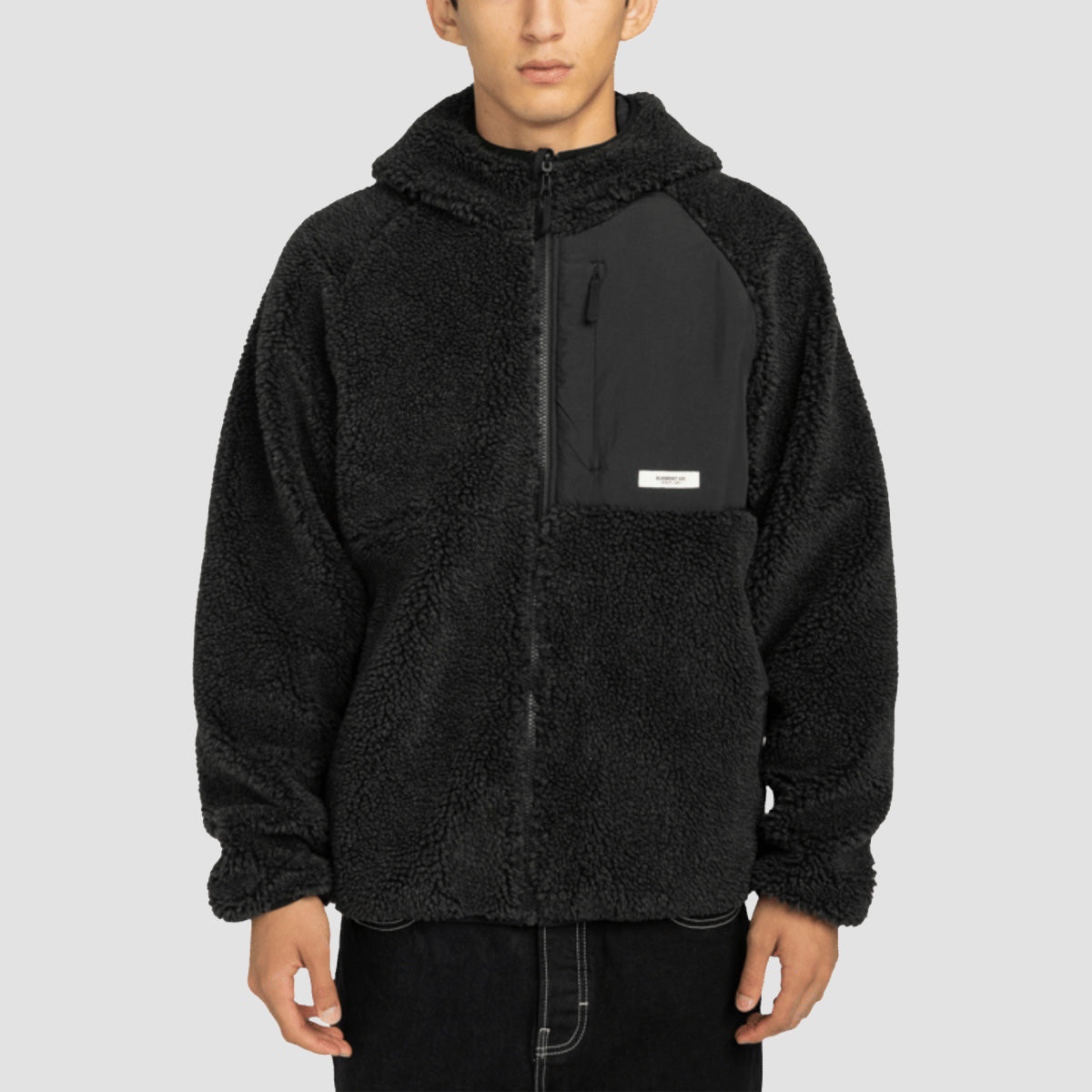 Element Wolfe Reversible Sherpa Jacket Off Black
