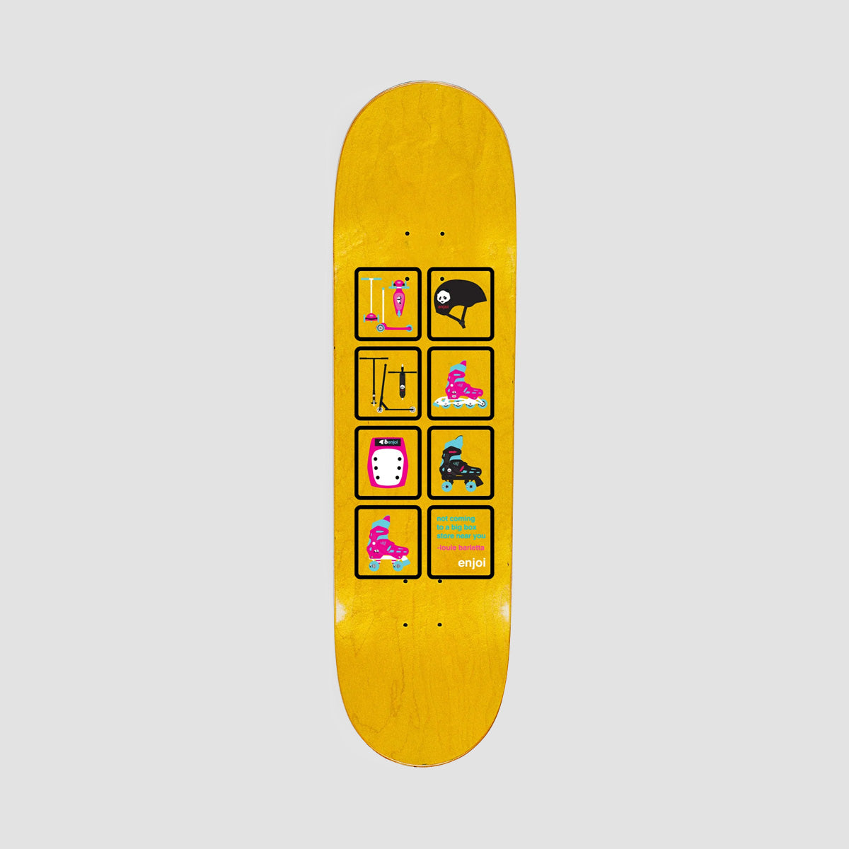 Enjoi Big Box Scooters R7 Skateboard Deck Blue - 8"