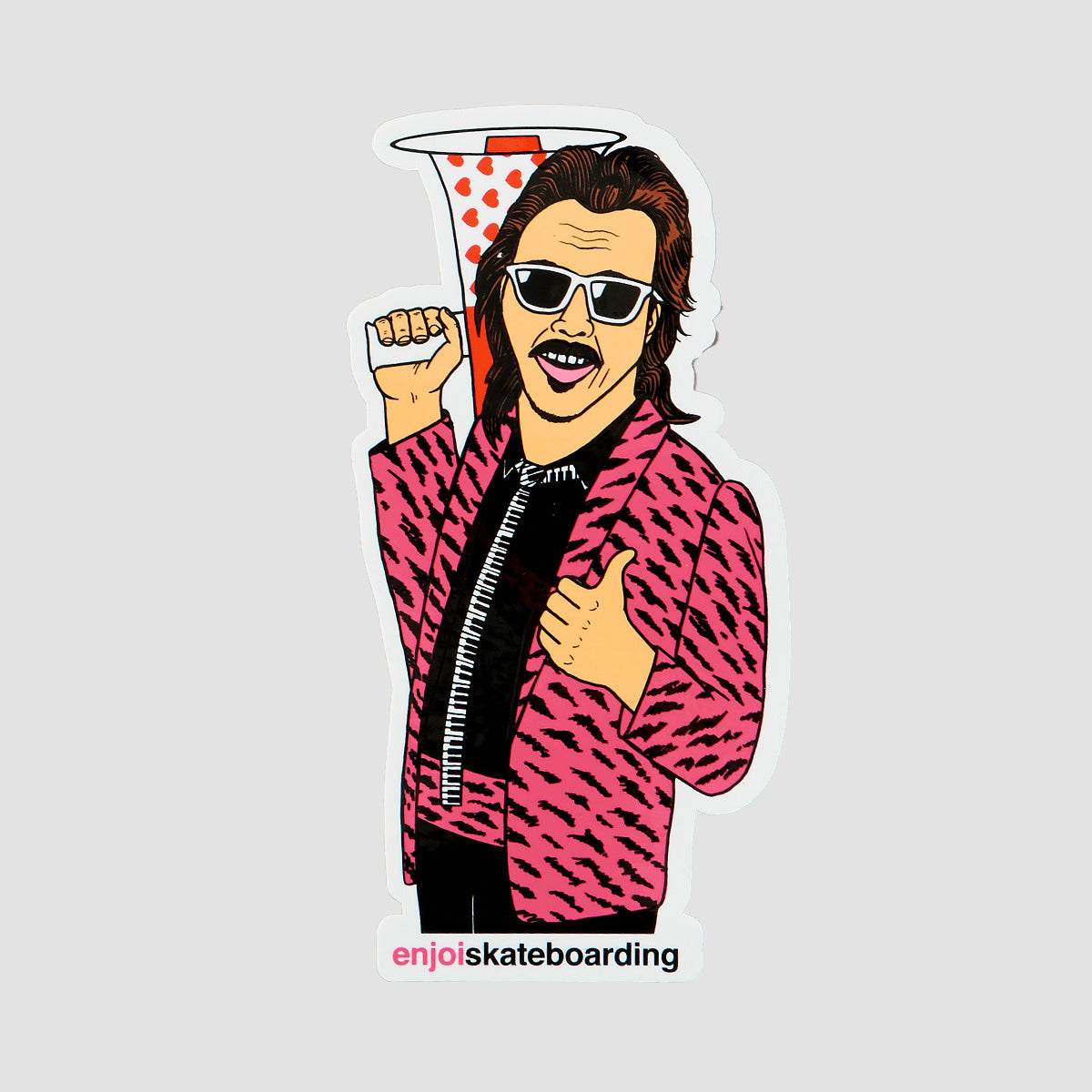 Enjoi Body Slam Jimmy Hart Sticker Multi 140x70mm