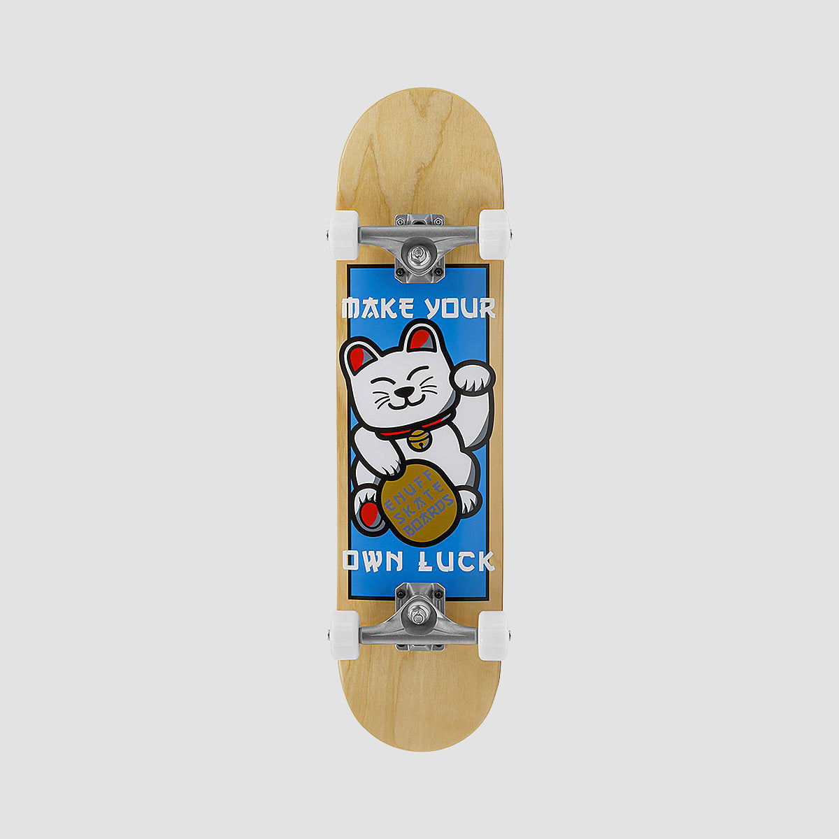 Enuff Lucky Cat Mini Skateboard Natural - 7.25"