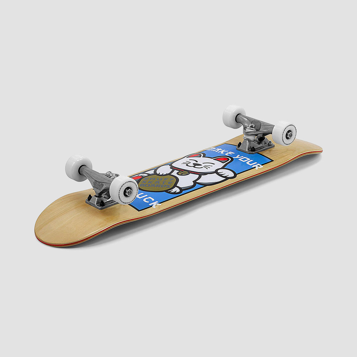 Enuff Lucky Cat Mini Skateboard Natural - 7.25"