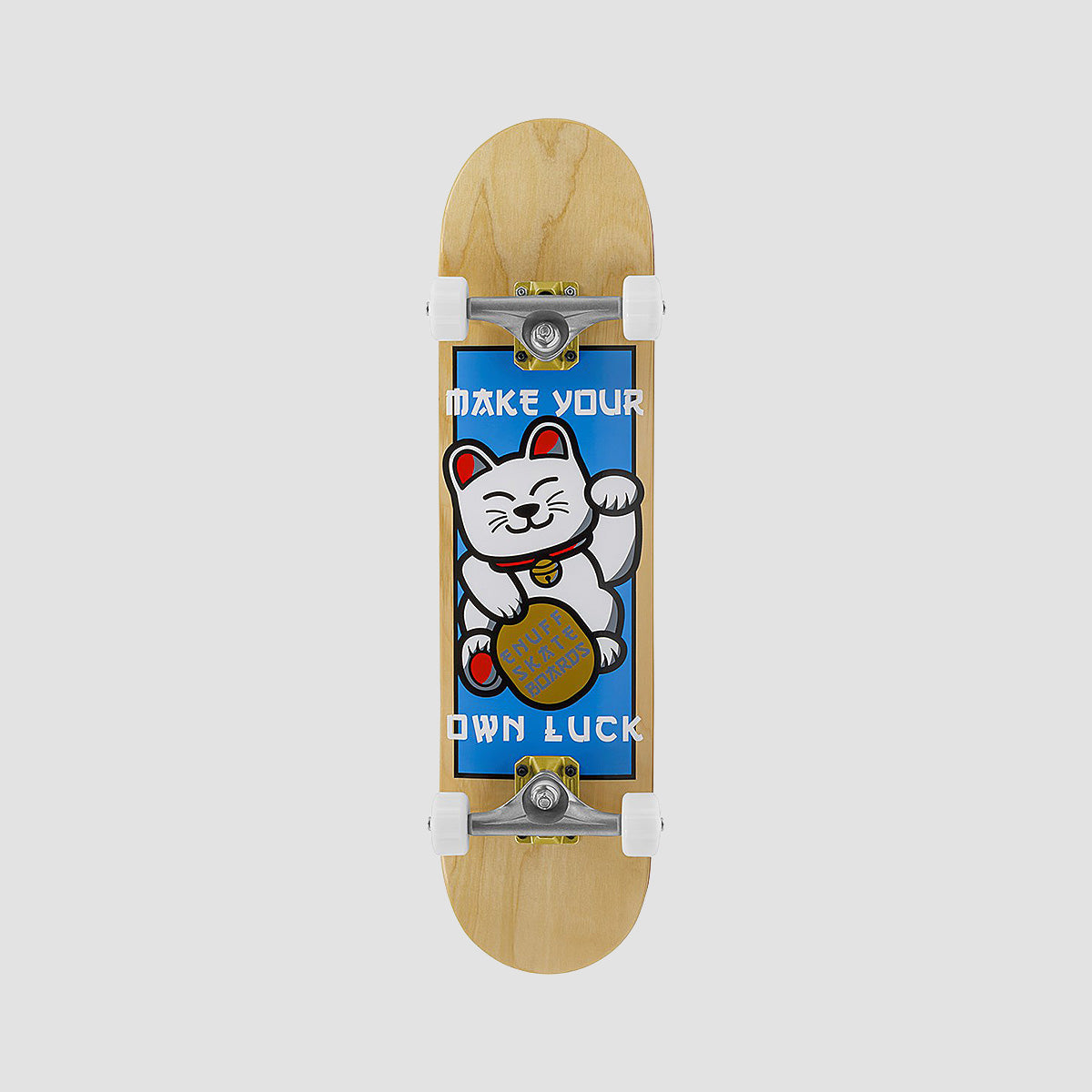 Enuff Lucky Cat Skateboard Natural - 8"