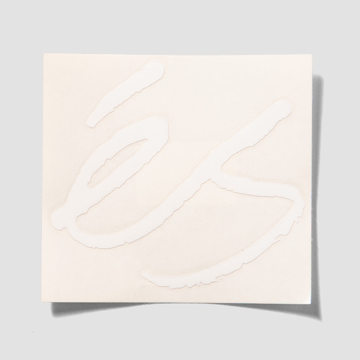 eS Logo Dicut 5 Sticker White 135x125mm