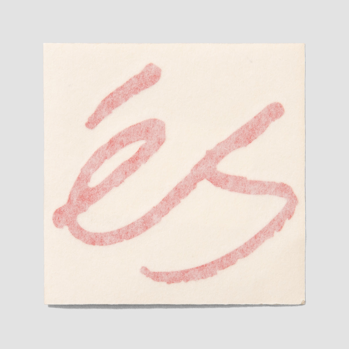 eS Logo Dicut Sticker Red 80x80mm