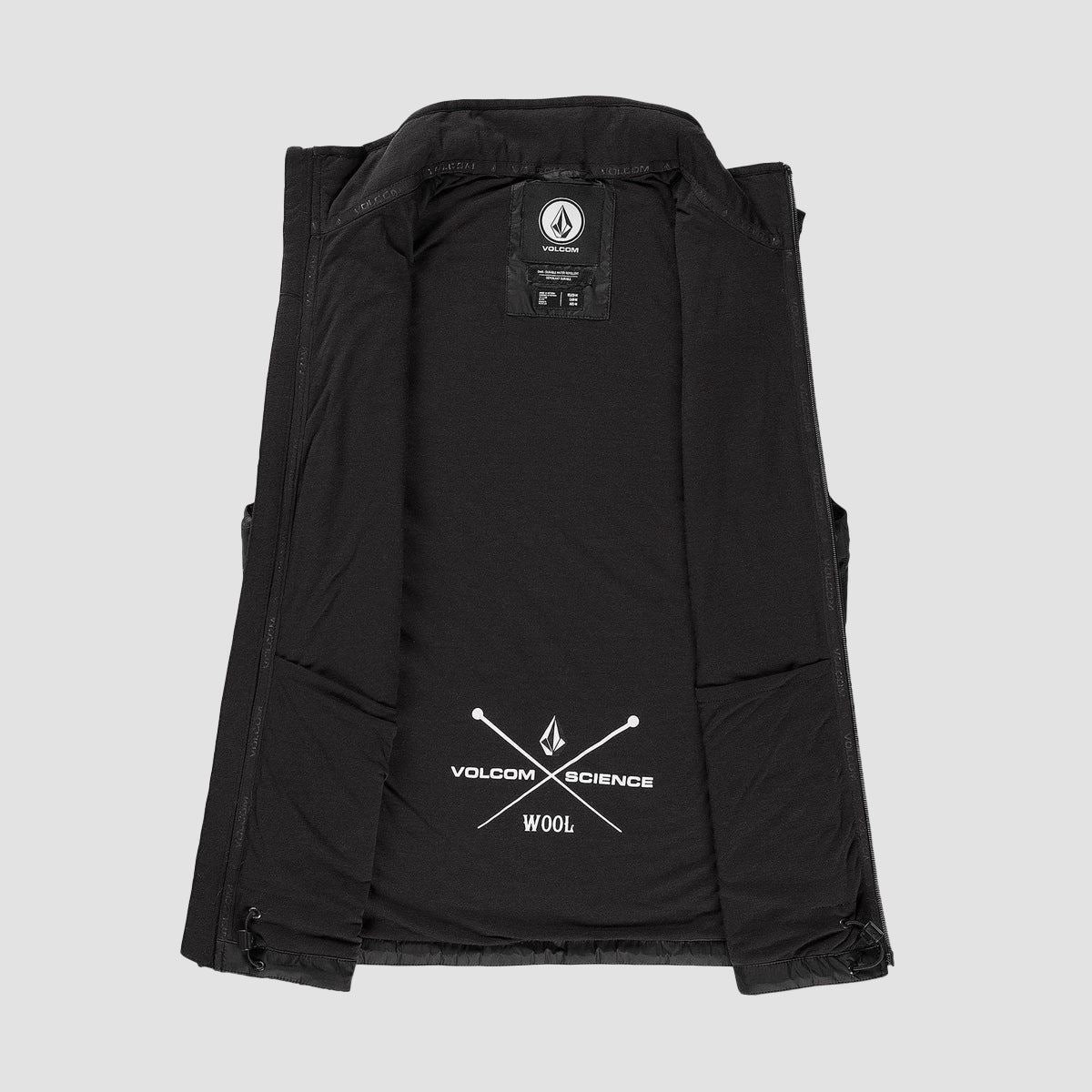 Volcom Utility Puff Vest Jacket Black