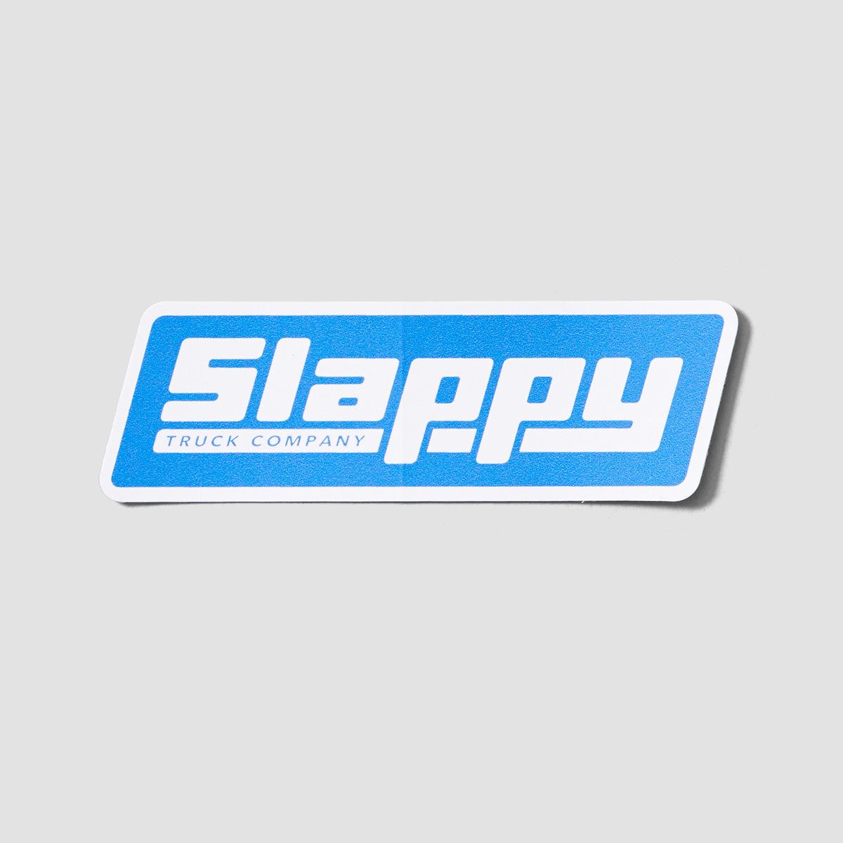Slappy OG Logo Sticker White/Blue 110x35mm