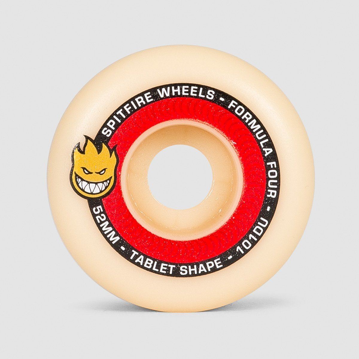 Spitfire Formula Four Tablets 101DU Skateboard Wheels Natural/Red 52mm