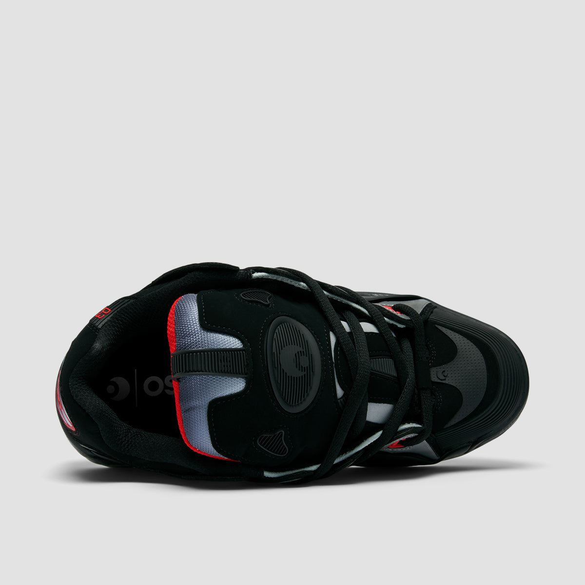 Osiris D3 2001 Shoes - Black/Light Grey/Red