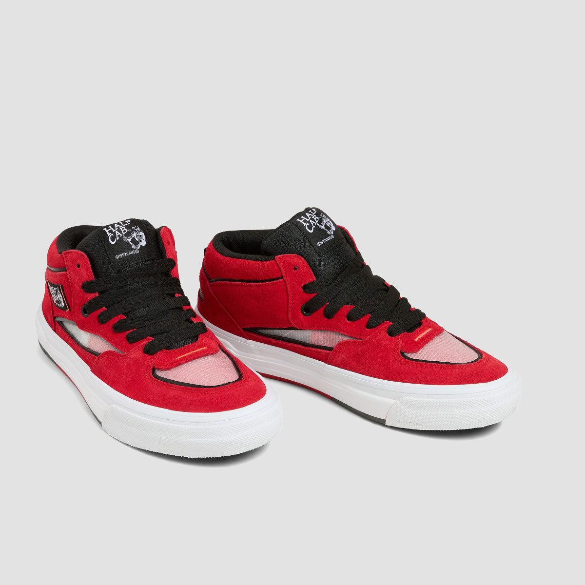 Vans Skate Half Cab WaffleCup Mid Top Shoes - Red/Black/Grey