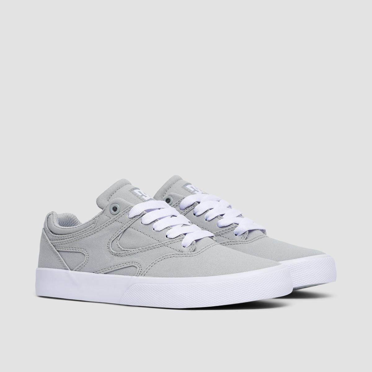 DC Kalis Vulc Shoes - Grey/White - Womens
