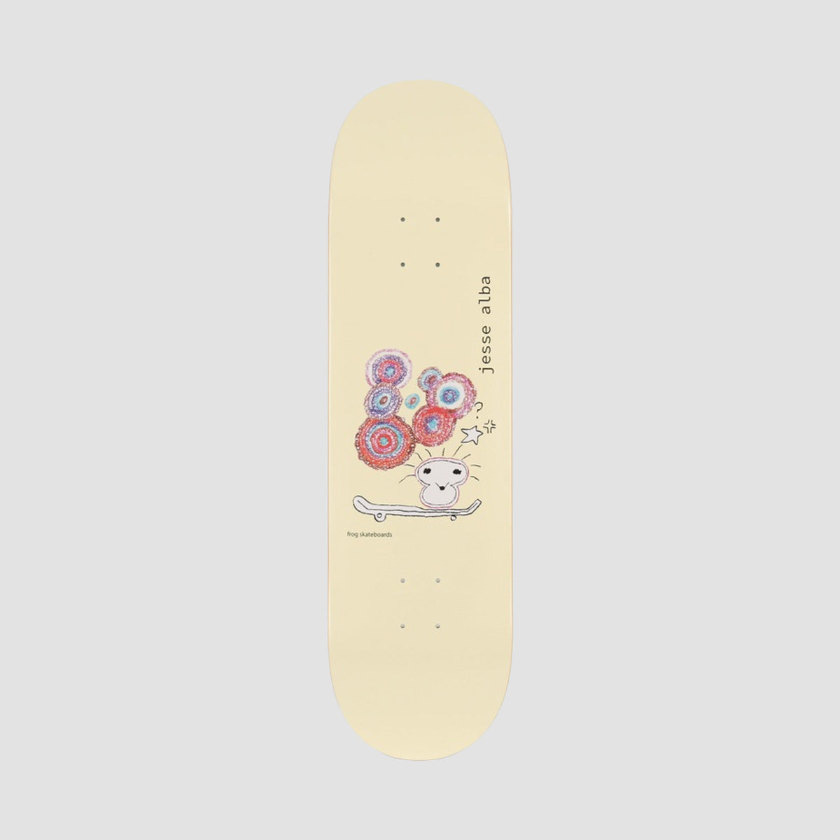 Frog Jesse Alba Skateboard Deck Yellow - 8.6"